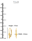 SOLID 14K Yellow Gold French Leverback Earring Findings
