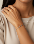 Solid Sterling Silver Rope Chain Bracelet