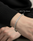 925 Sterling Silver Franco Chain Bracelet