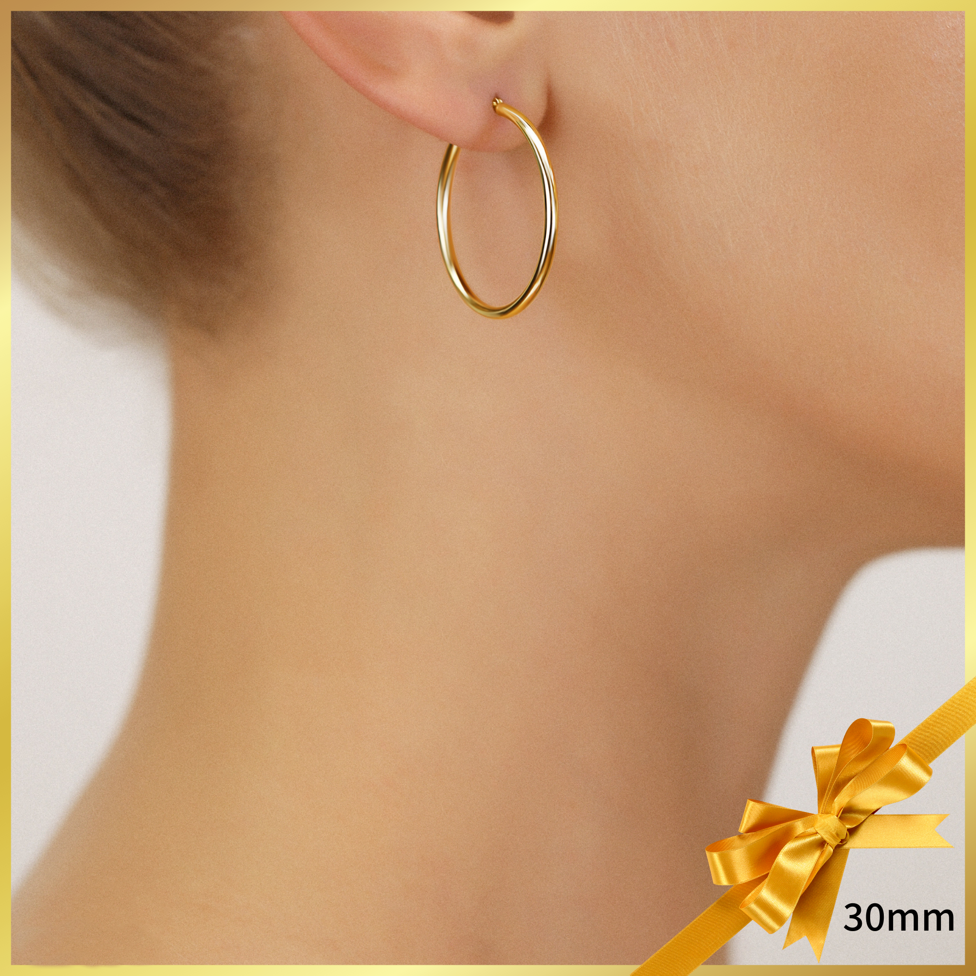 Single Replacement 14k Yellow Gold Classic Hoop Earring, 2mm