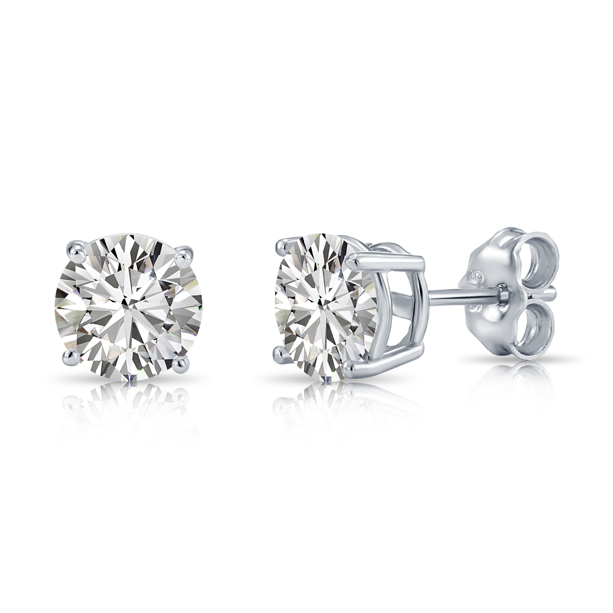 Pewterhooter Orecchini A Perno In Argento Sterling Con Cristalli Swarovski – Confezione Regalo