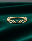 14K Yellow Gold Ichthus Fish Ring, Pisces Zodiac Astrology Sign