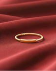 14k Yellow Gold Dainty Bar Ring