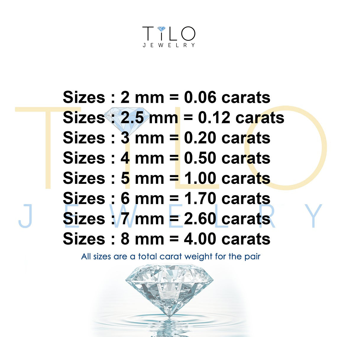 10k Yellow Gold Solitaire Screwback Stud Earrings