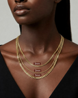 Italian 14k Gold Plated 5mm Cuban Chains with Strong Lobster Lock in Sterling Silver