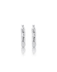 Diamond-Cut Sterling Silver Hoops Earrings, 22mm