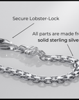 Sterling Silver Heart Bracelet, Italian Handmade Love Style Jewelry
