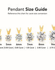 14K Yellow Gold Classic Solitaire Pendant Necklace