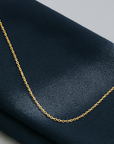 14k Solid Yellow Gold Diamond-Cut Cable Chain, Made in Italy, Necklace 16-18 Inch 0.9mm-1.5mm