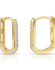 14K Yellow Gold Lab Diamond Huggie Earrings, 0.25ctw