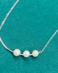 925 Sterling Silver Freshwater Pearl Necklace, 18 inch