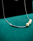 925 Sterling Silver Freshwater Pearl Necklace, 18 inch