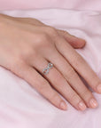 Sterling Silver Infinity Simulated Diamond Ring