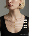 Diamond-cut Italian Cable Chain in 925 Sterling Silver