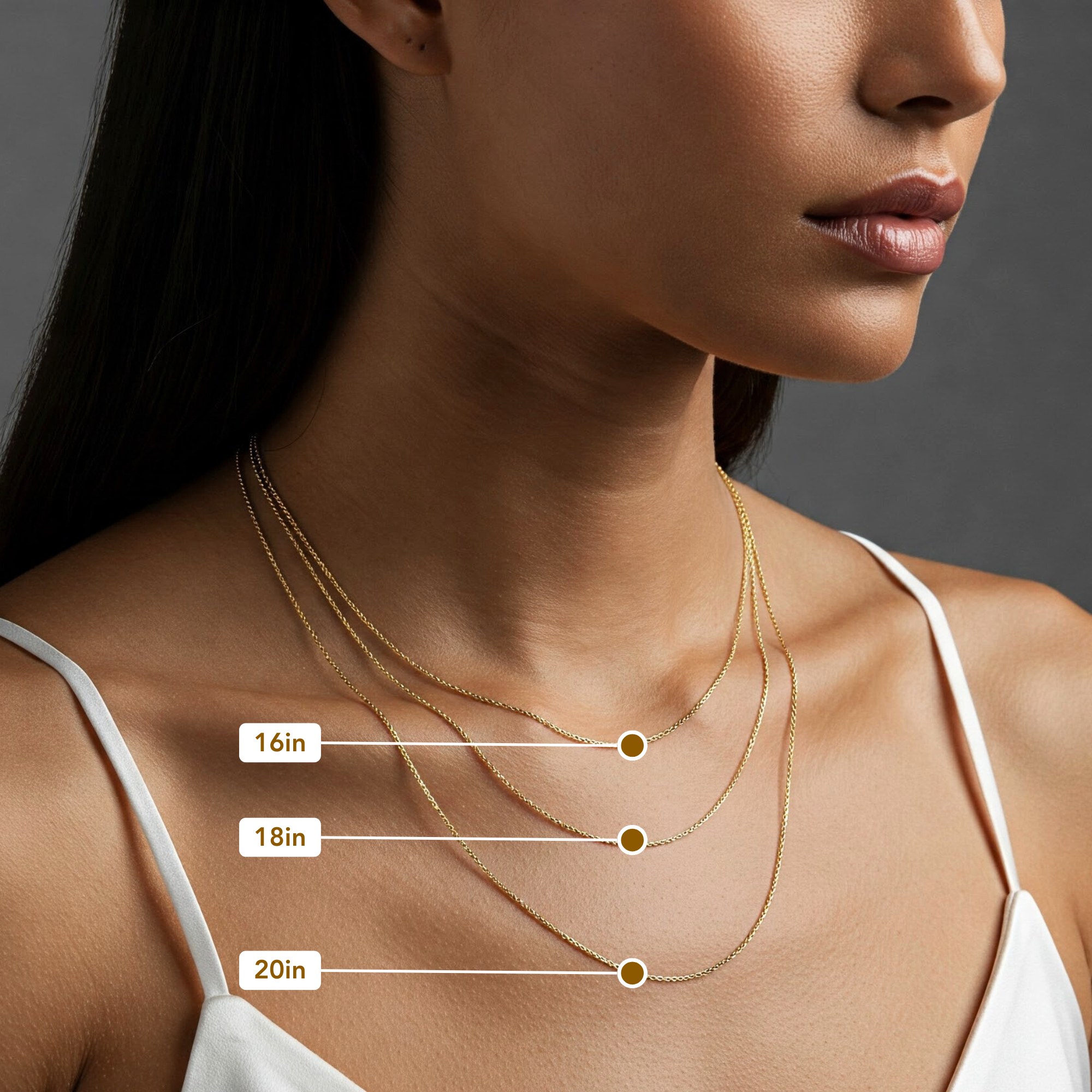 14k Solid Yellow Gold Diamond-Cut Cable Chain, Made in Italy, Necklace 16-18 Inch 0.9mm-1.5mm