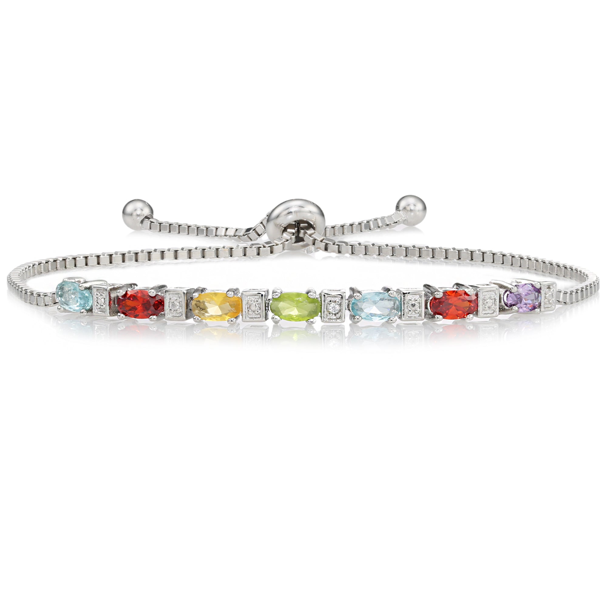 Sterling silver cz bracelet hotsell