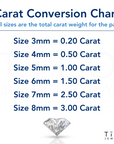 14k White Gold Classic Solitaire Stud Earrings, Screwback