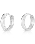 14k Gold Small Huggie Hoop Earrings, 12mm