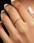 14k Solid Gold Mariner Chain Link Ring