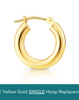 Single Replacement-Chunky 14k gold, All Sizes Available, 3mm Thin