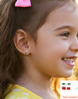 925 Sterling Silver Red Cherry Enamel Studs, Pushback