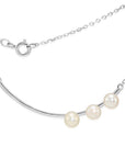 925 Sterling Silver Freshwater Pearl Necklace, 18 inch
