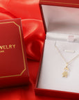 14K Yellow Gold Little Boy Pendant, With 18" Necklace