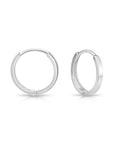 14K Yellow Gold Classy Huggies, Dainty 13mm Gold Earrings