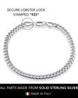 925 Sterling Silver Miami Cuban Link Bracelet