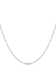 Sterling Silver Brilliantina Cable Chain Necklace