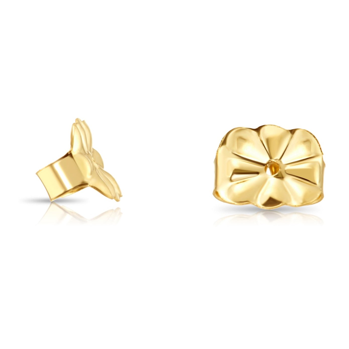 14K Yellow Gold Replacement Push Backings, Made by TILO Jewelry
