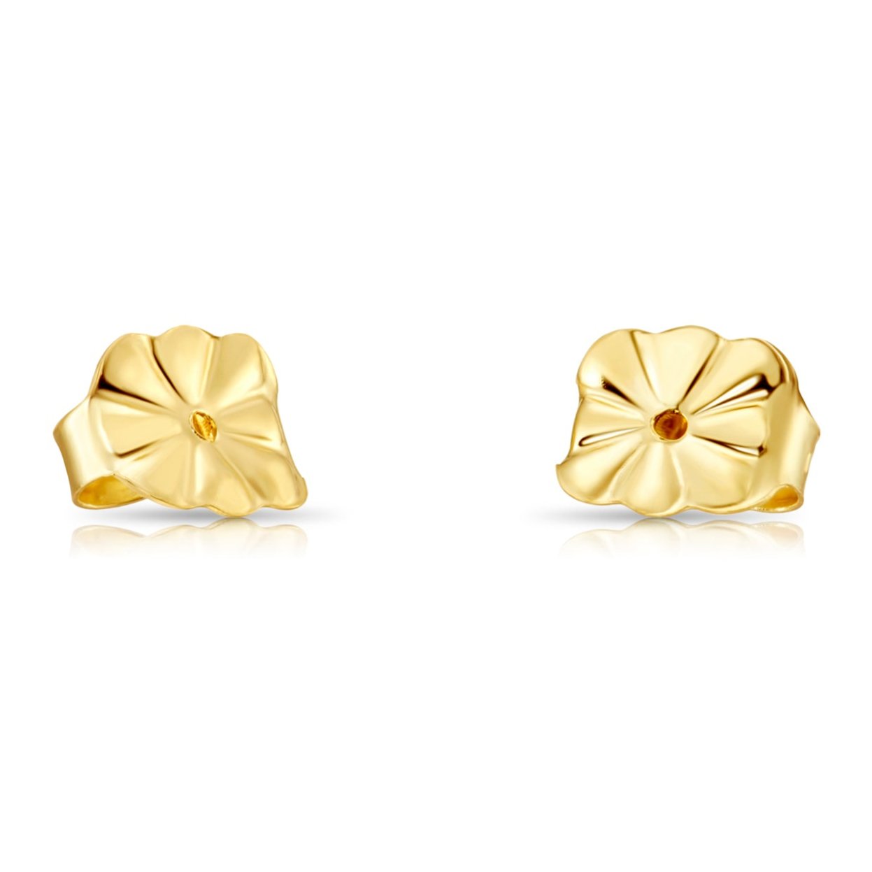 14K Yellow Gold Replacement Push Backings, Made by TILO Jewelry