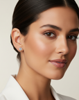 14K Gold Lab Diamond Stud Earrings, CVD Brilliant Solitaire Round Diamond Studs, 1.50 Carat Diamond Studs With Screw Backs