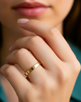14K Yellow Gold Classic Wedding Band Ring, 3mm Thin