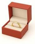 14K Yellow Gold Classic Wedding Band Ring, 3mm Thin