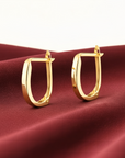14K Yellow Gold Classic Huggie Hoop Earrings