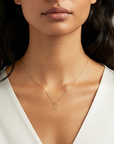 14K Yellow Gold Four-Leaf Clover Pendant, With 18" Necklace