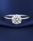 Sterling Silver Simulated Diamond Engagement Ring