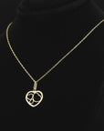 14K Yellow Gold Little Boy Pendant, With 18" Necklace