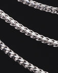 925 Sterling Silver Franco Chain Bracelet