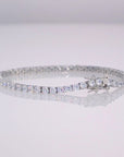 Sterling Silver Tennis Bracelet, Classic Diamond-Look CZ Design