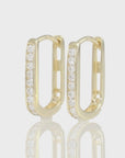 14K Yellow Gold Lab Diamond Huggie Earrings, 0.25ctw