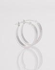 14k Gold Small Oval Flat Hoop Earrings