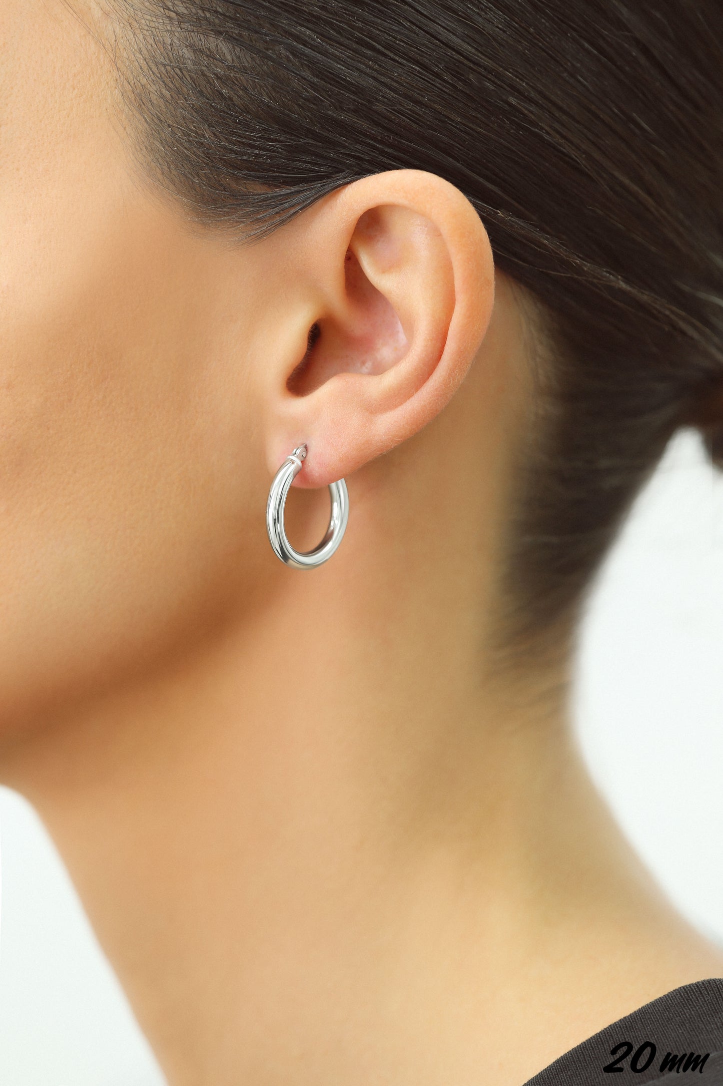 Sterling Silver Classic Hoop Earrings, All Sizes