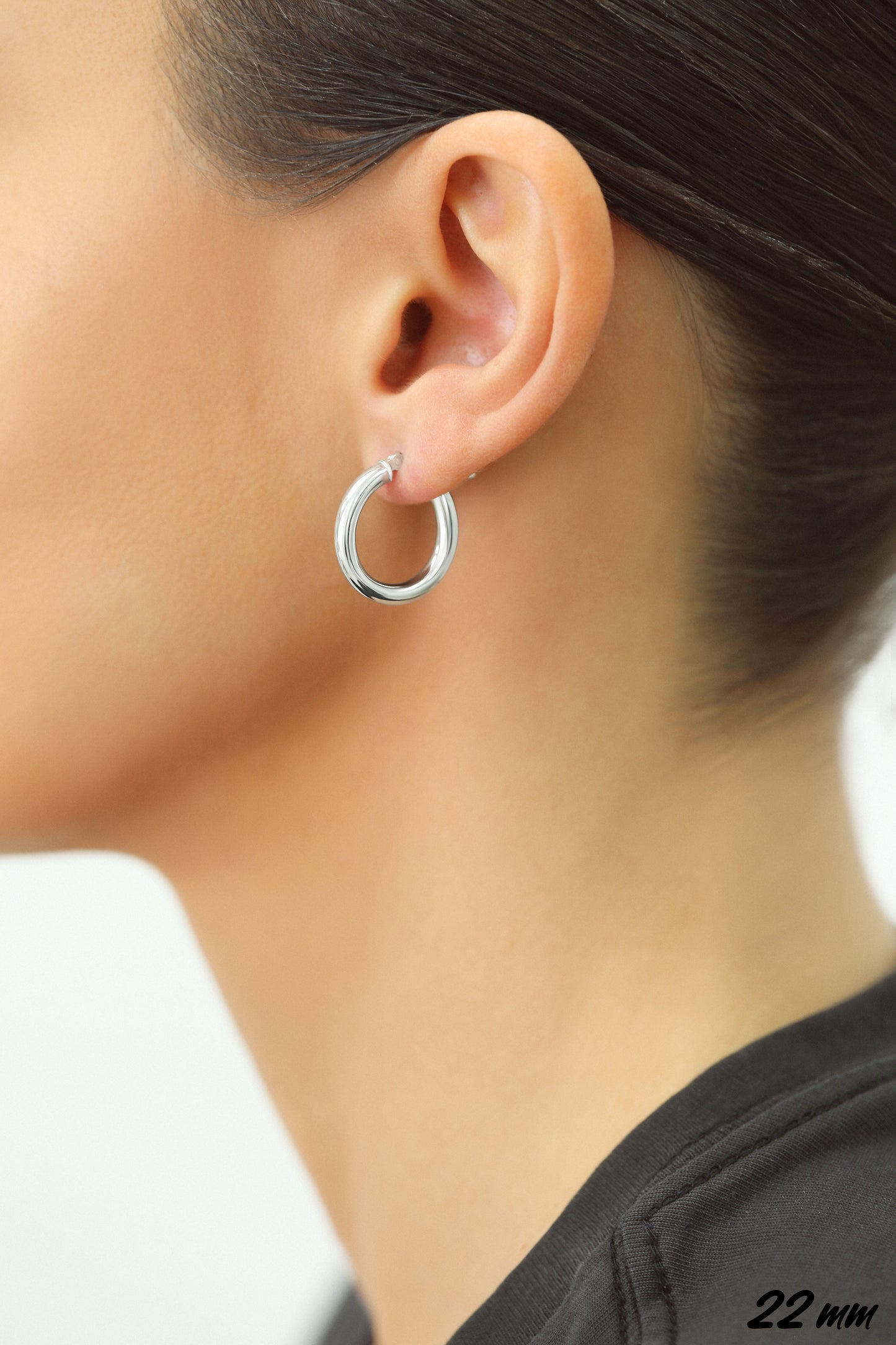 Sterling Silver Classic Hoop Earrings, All Sizes
