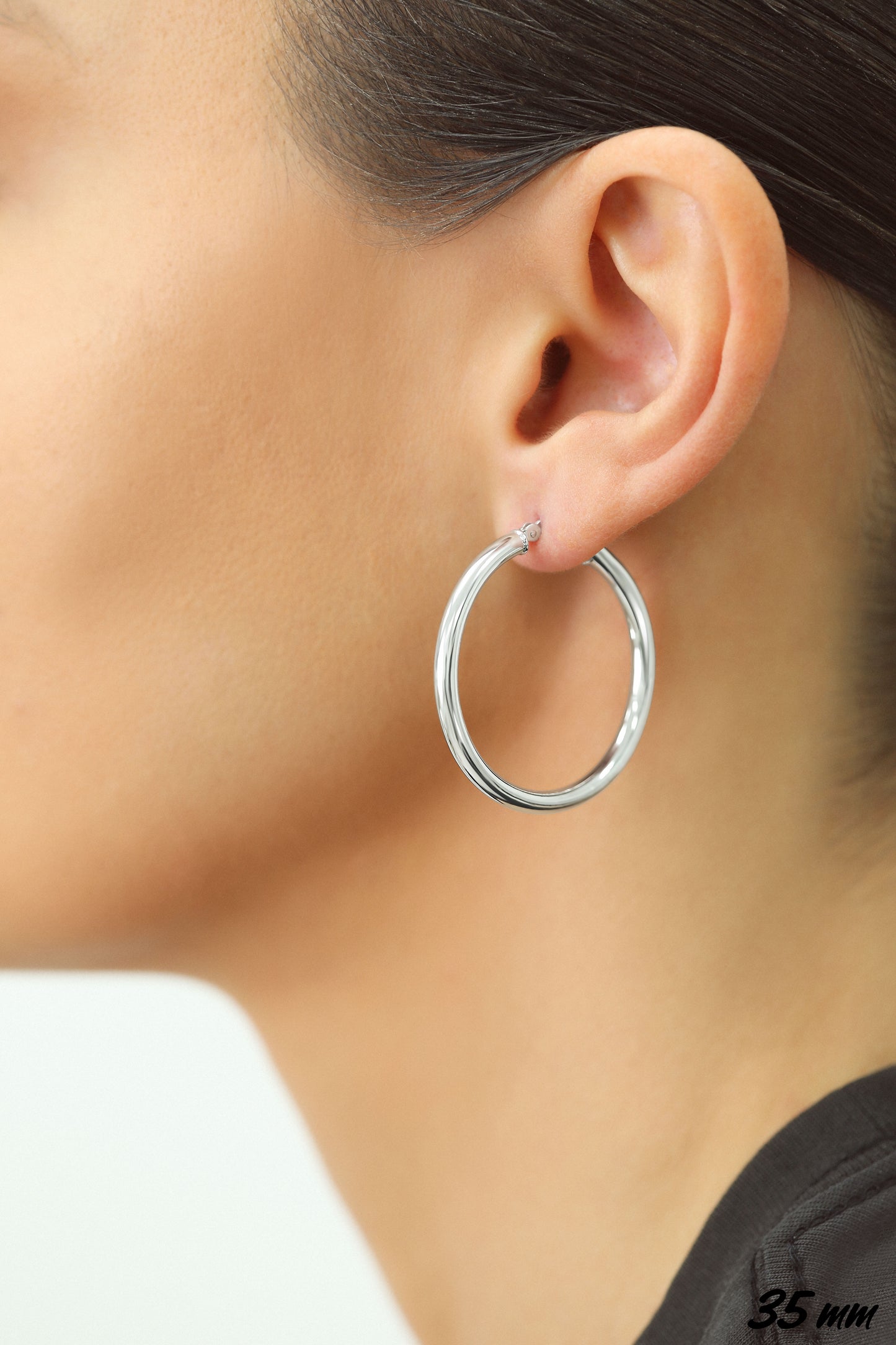 Sterling Silver Classic Hoop Earrings, All Sizes