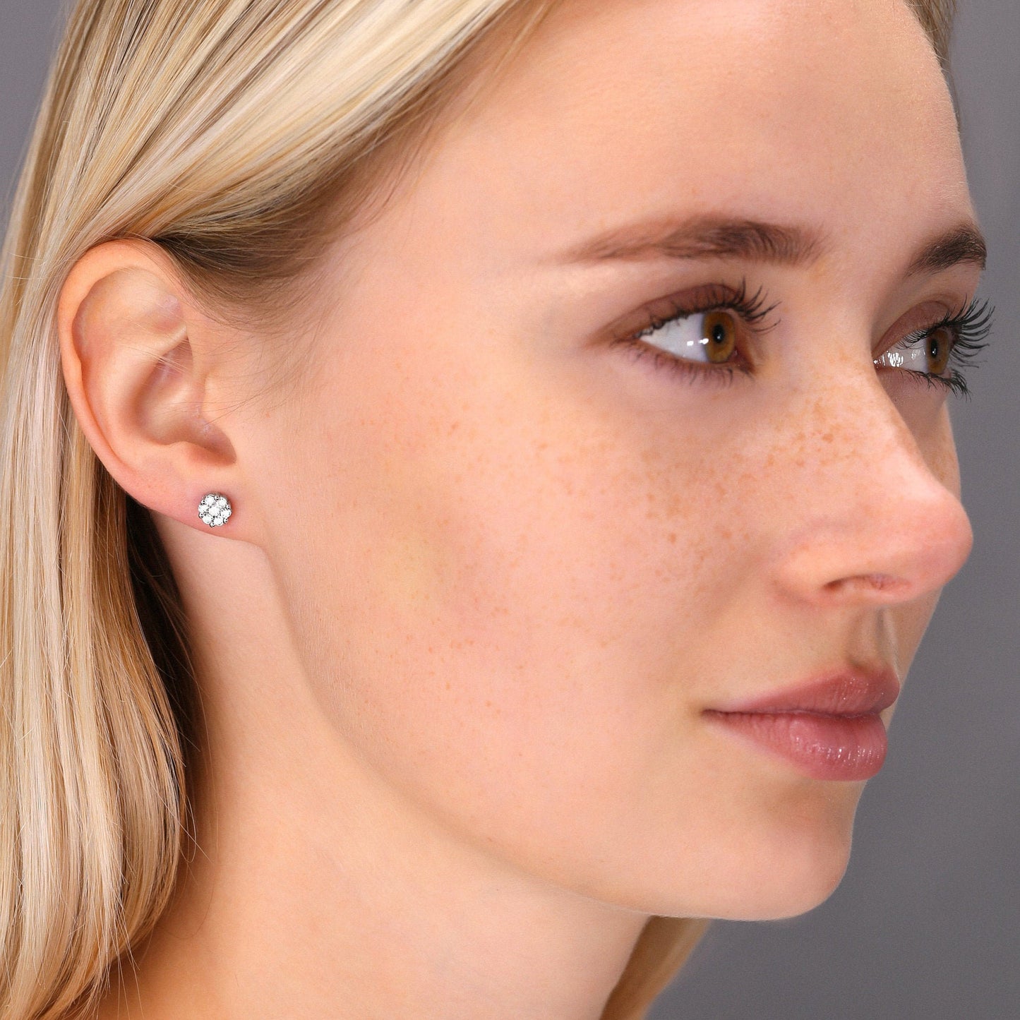 Sterling Silver Small Flower Stud Earrings