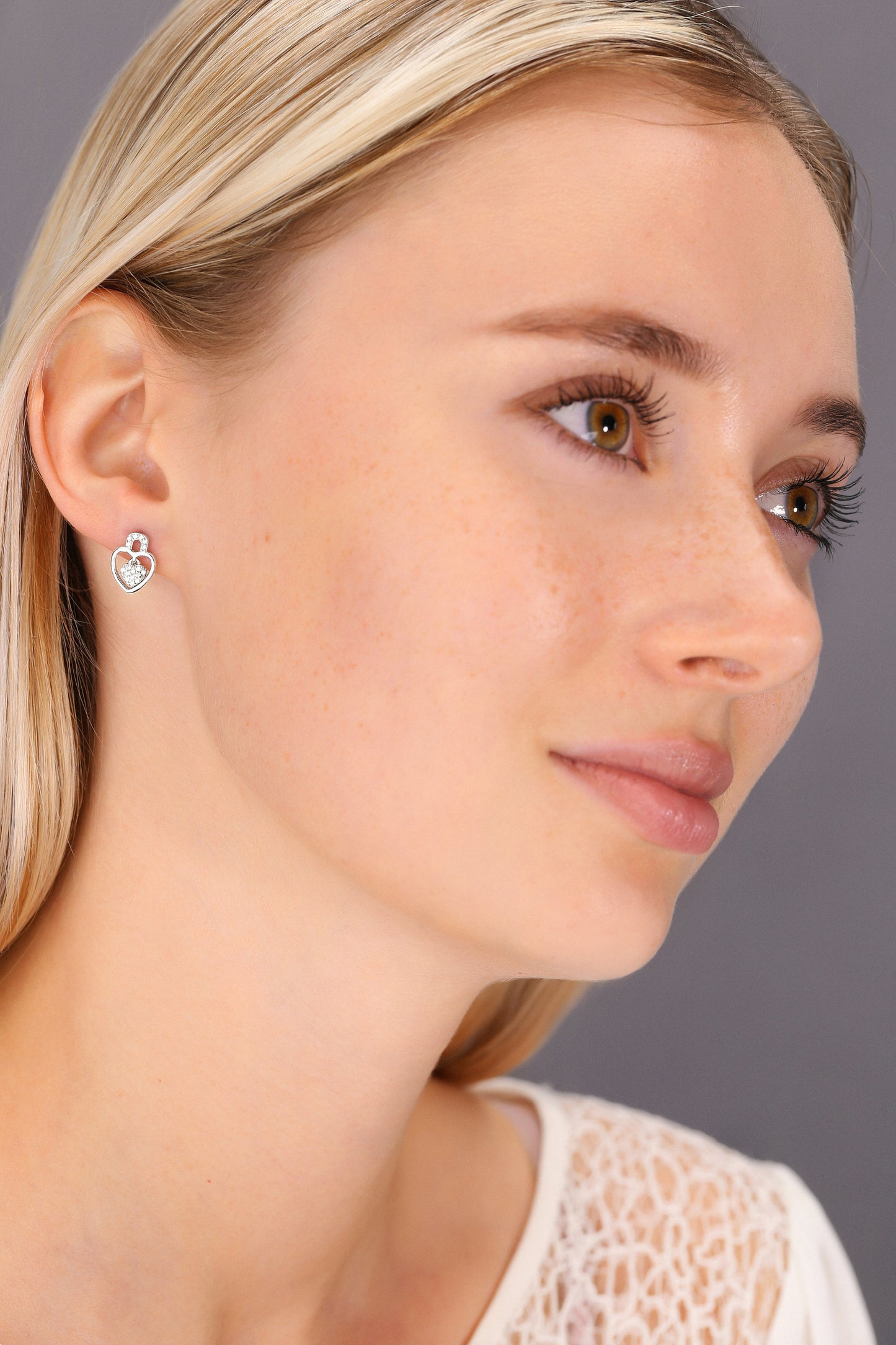 Sterling Silver Key To My Heart Earrings