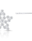 CZ Star Stud Earrings in Sterling Silver