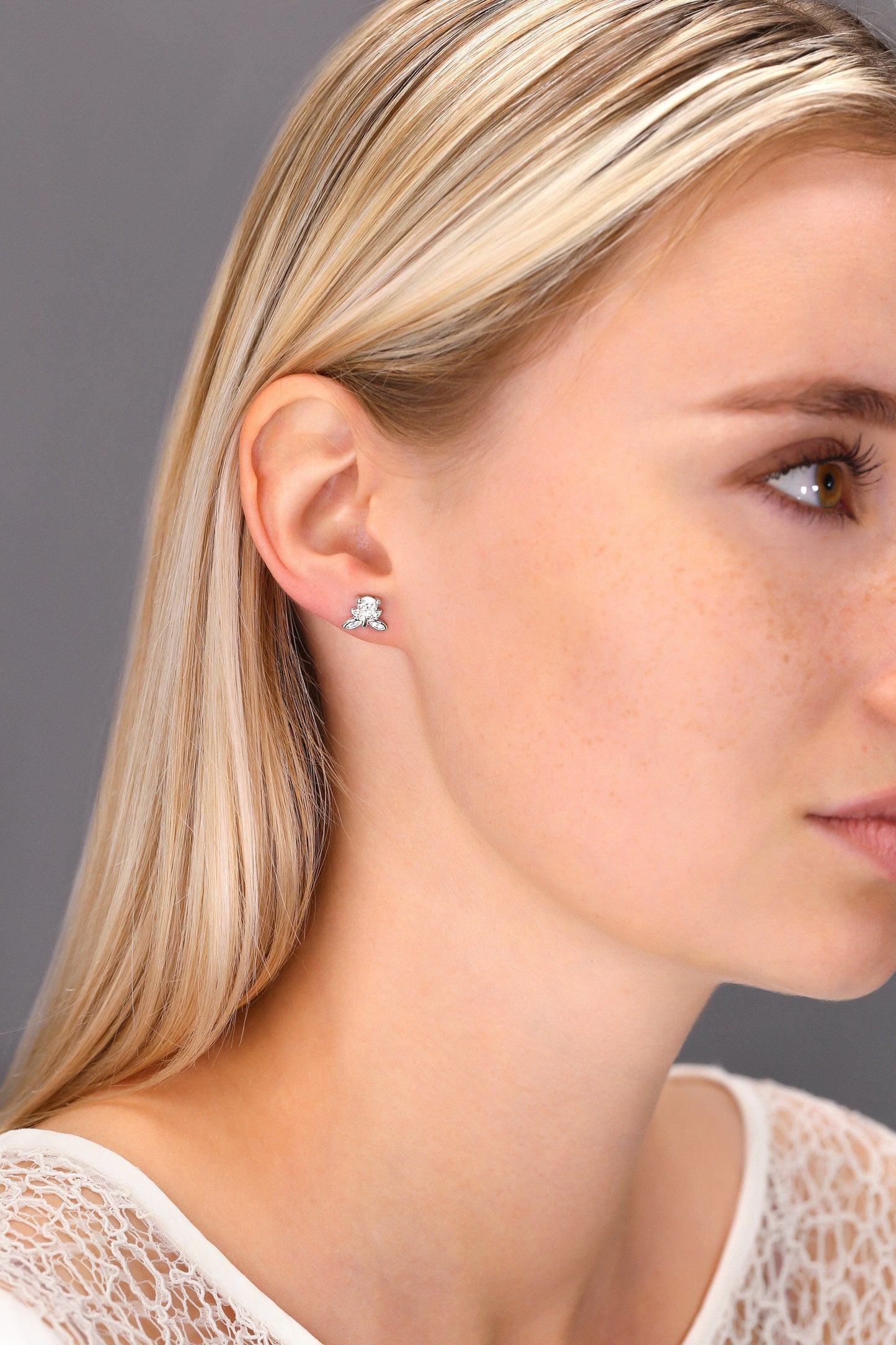 Sterling Silver Dragonfly Stud Earrings